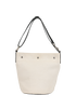 Rive Gauche Bucket Bag, &pound;650, Handbags, Cream, Canvas/Leather, Back view
